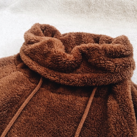 Faux Fur Cowl Neck Sweater - Picture 2 of 4